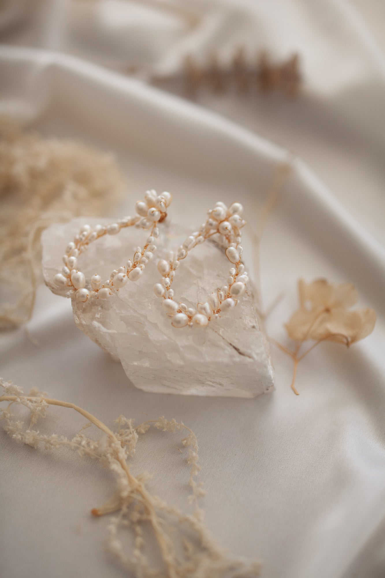 Banksia Pearl Cluster Earrings