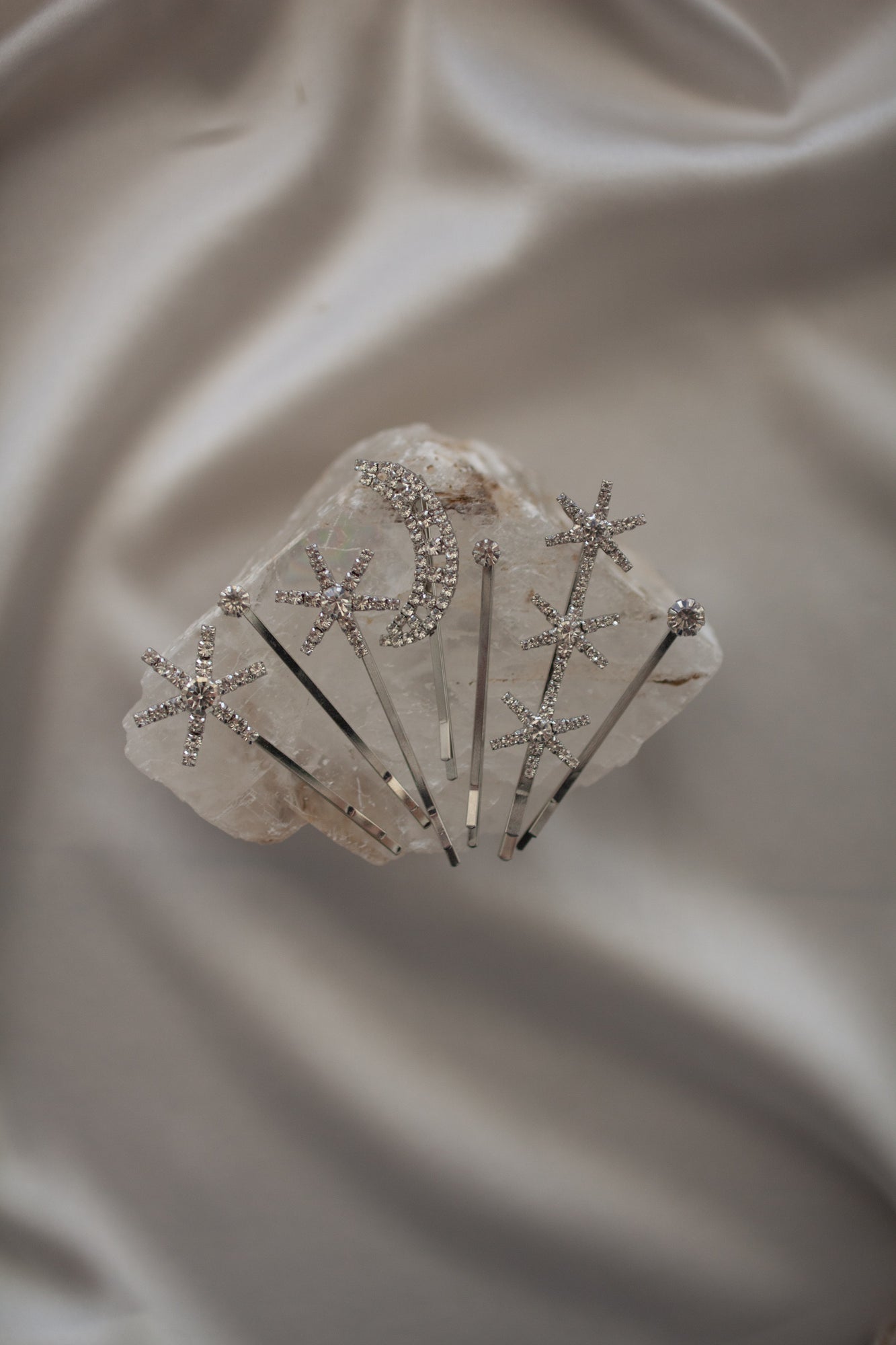 Constellation Celestial Diamante Hair Clips