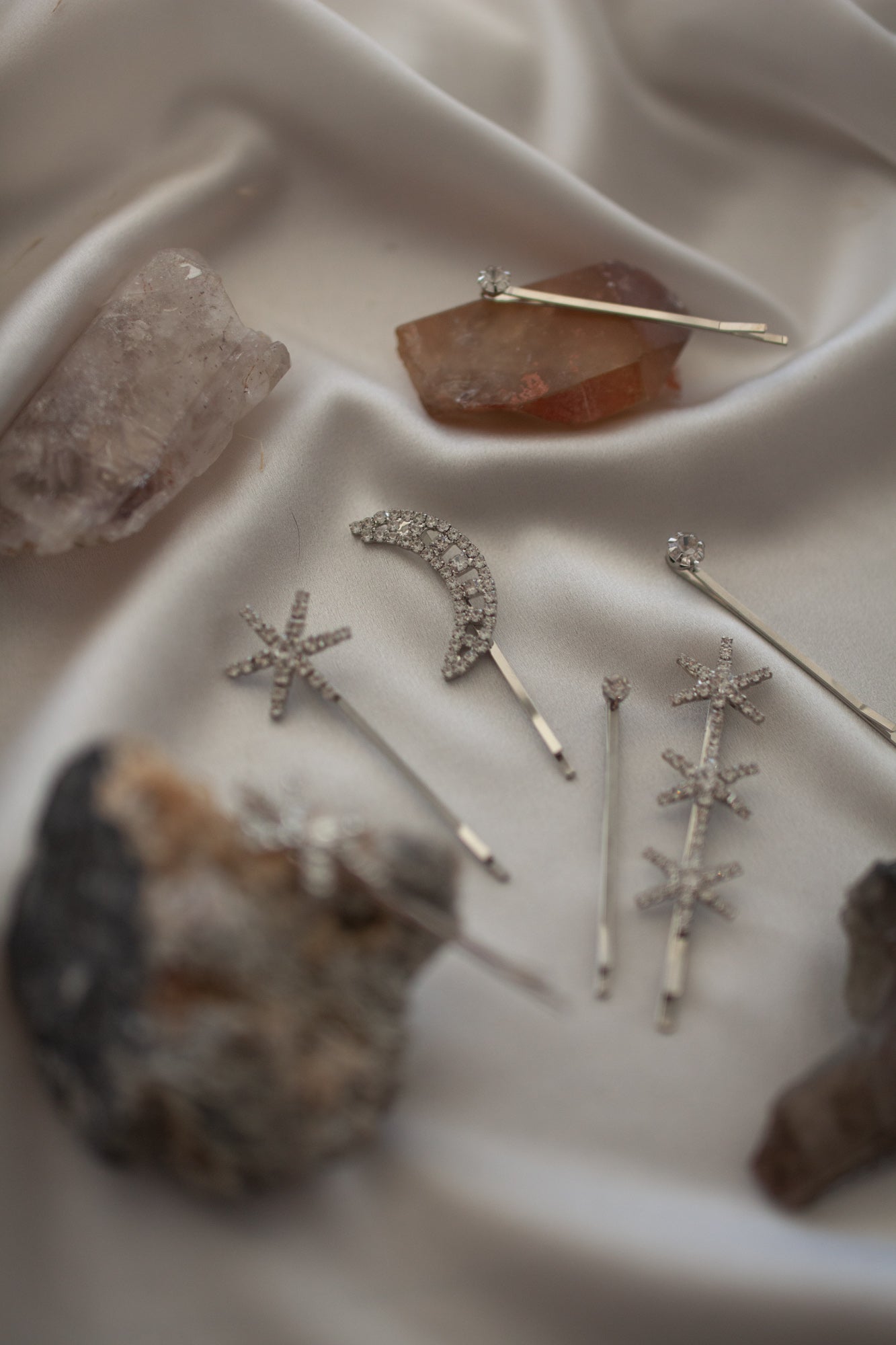 Constellation Celestial Diamante Hair Clips