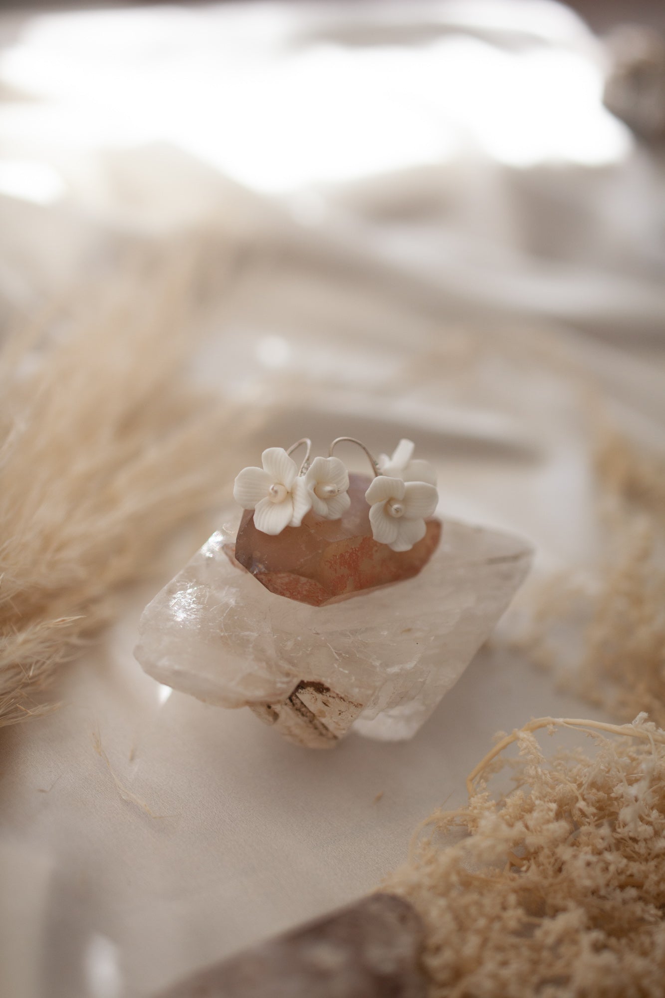Snowdrop Porcelain Earrings
