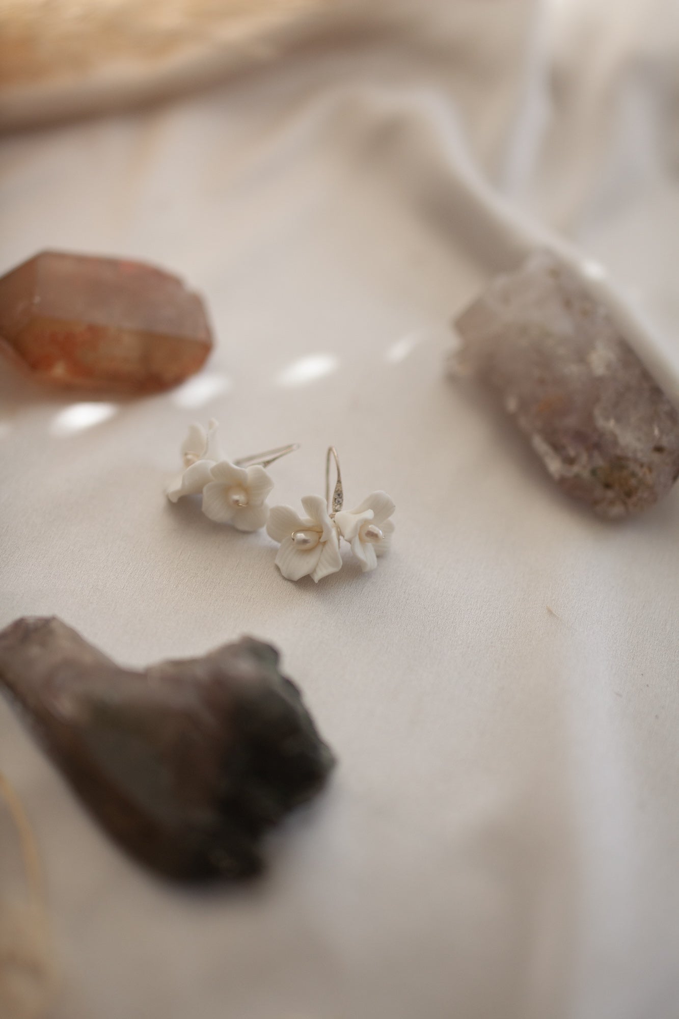 Snowdrop Porcelain Earrings
