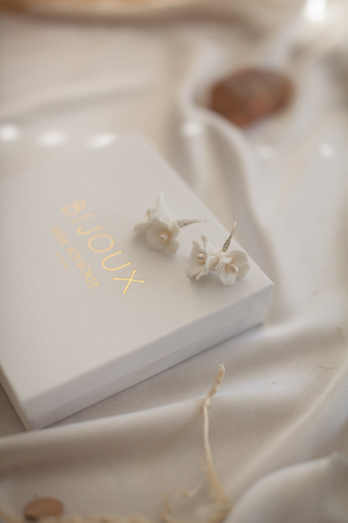 Snowdrop Porcelain Earrings