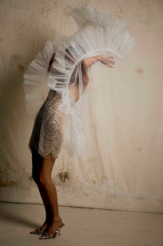 Mini Ruffle Edge Veil