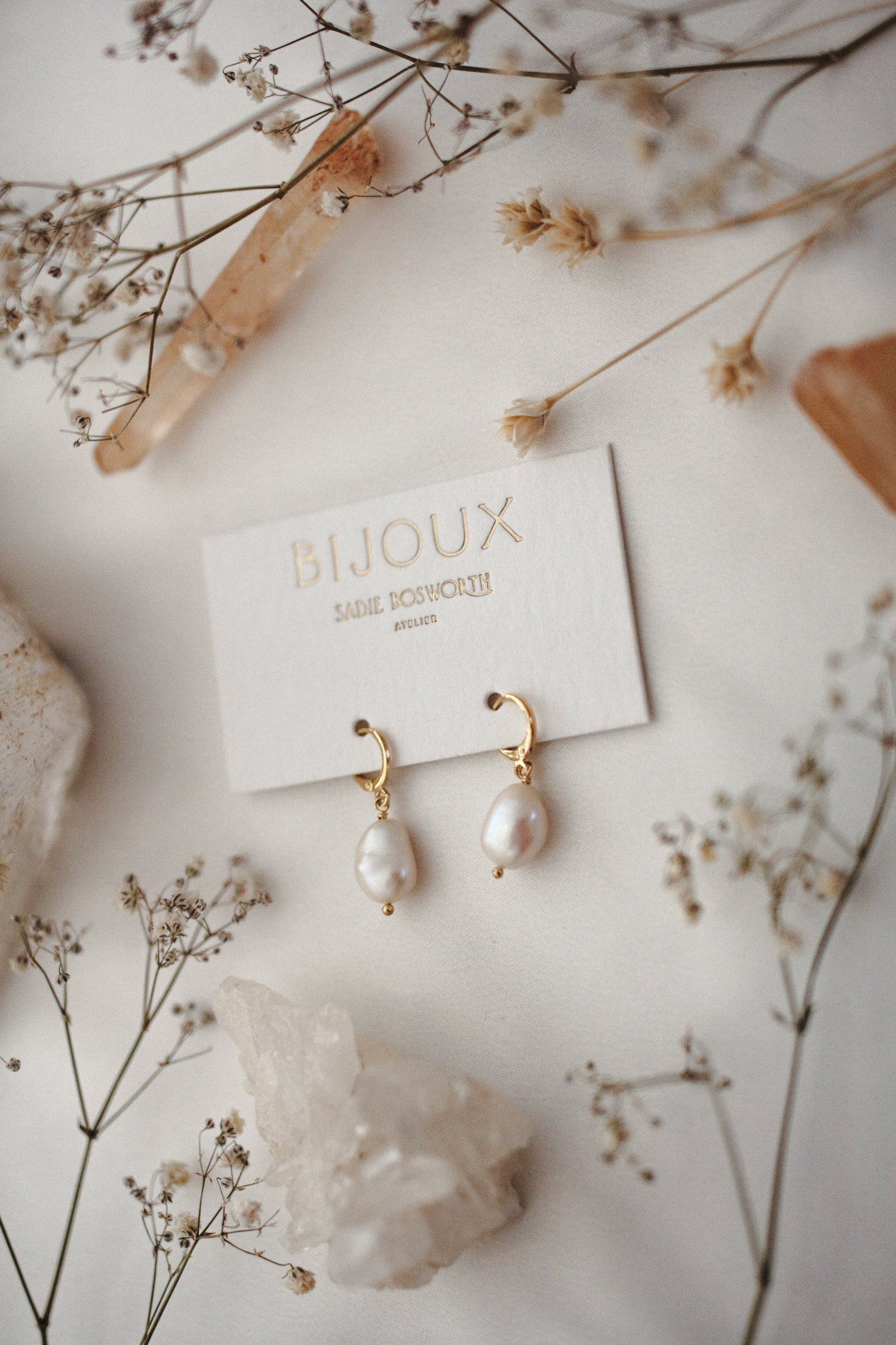 Zenith Pearl Drop Earrings