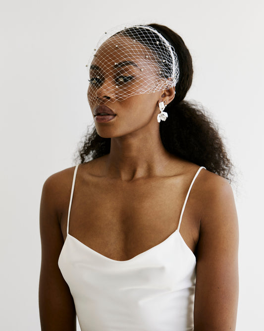 White Birdcage Veil | Veils | Sadie Bosworth Atelier