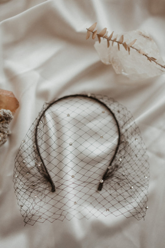 Black Birdcage Veil | Veils | Sadie Bosworth Atelier