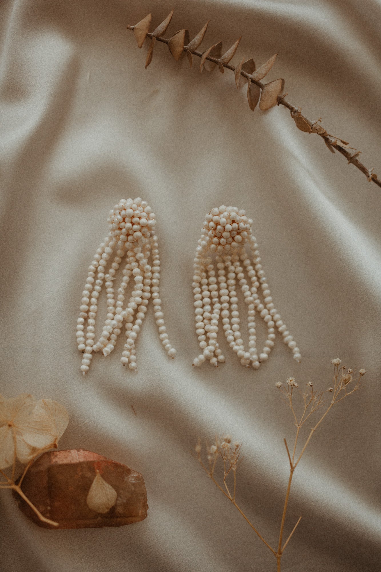 Pearl Tassel Earrings | Earrings | Sadie Bosworth Atelier