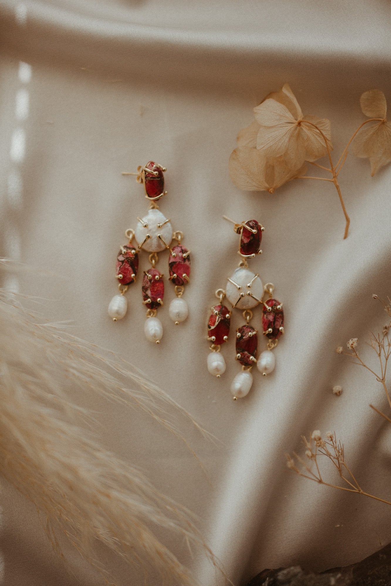 Ara Ruby Earrings | Earrings | Sadie Bosworth Atelier