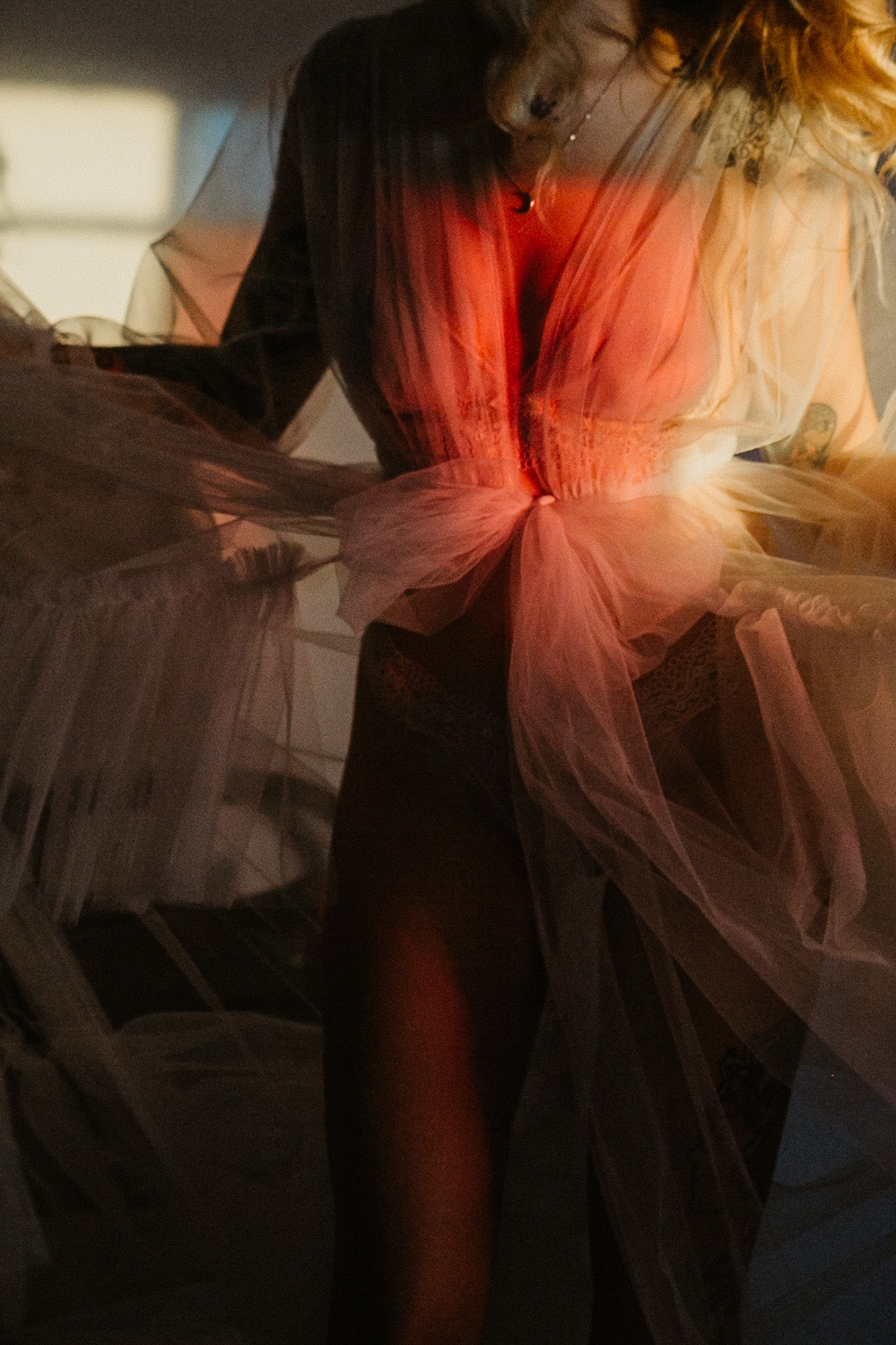 Ivory Tulle Robe | Gown | Sadie Bosworth Atelier