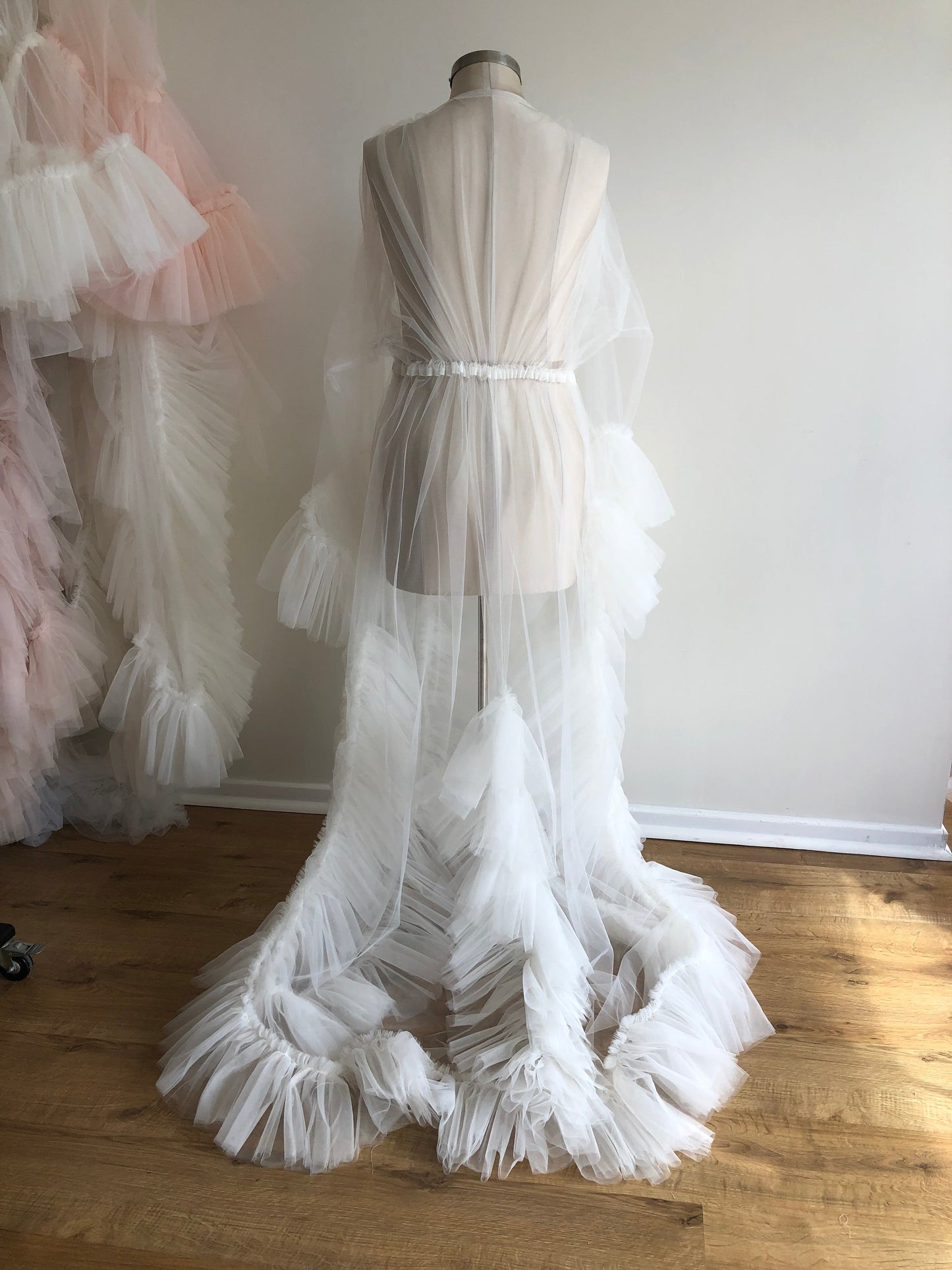 Ivory Tulle Robe Curve | Gown | Sadie Bosworth Atelier