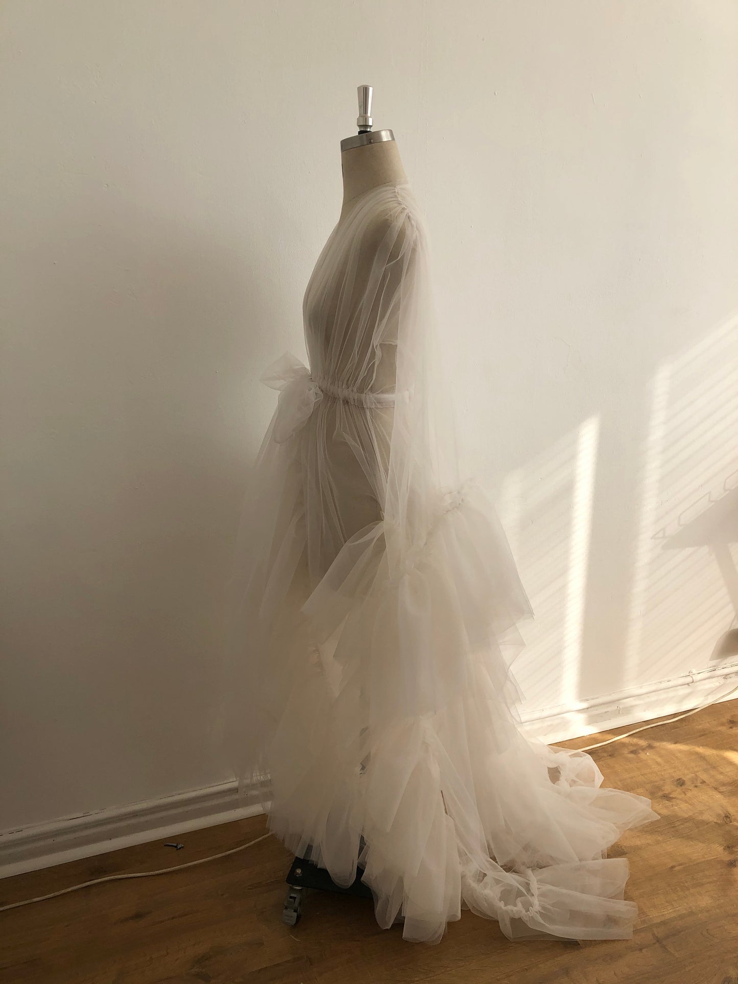 Ivory Tulle Robe | Gown | Sadie Bosworth Atelier