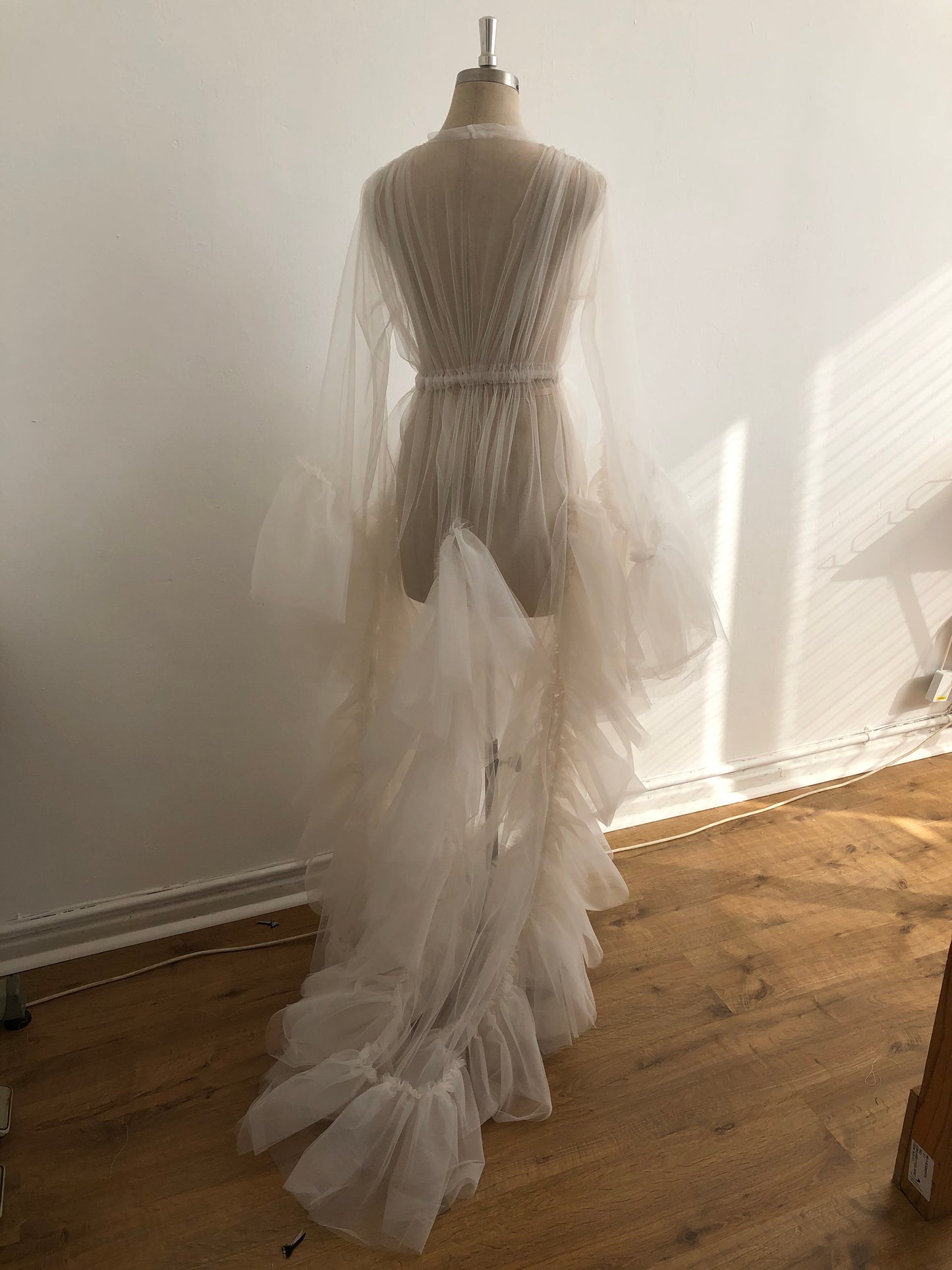 Ivory Tulle Robe | Gown | Sadie Bosworth Atelier