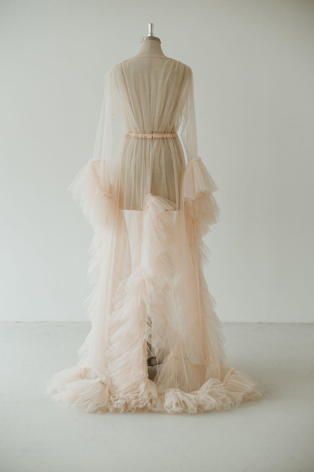 Blush Tulle Robe | Gown | Sadie Bosworth Atelier