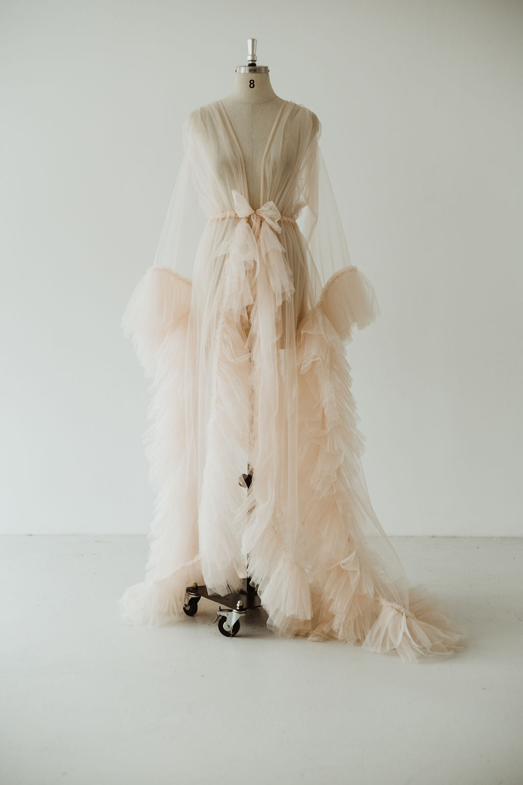 Blush Tulle Robe | Gown | Sadie Bosworth Atelier