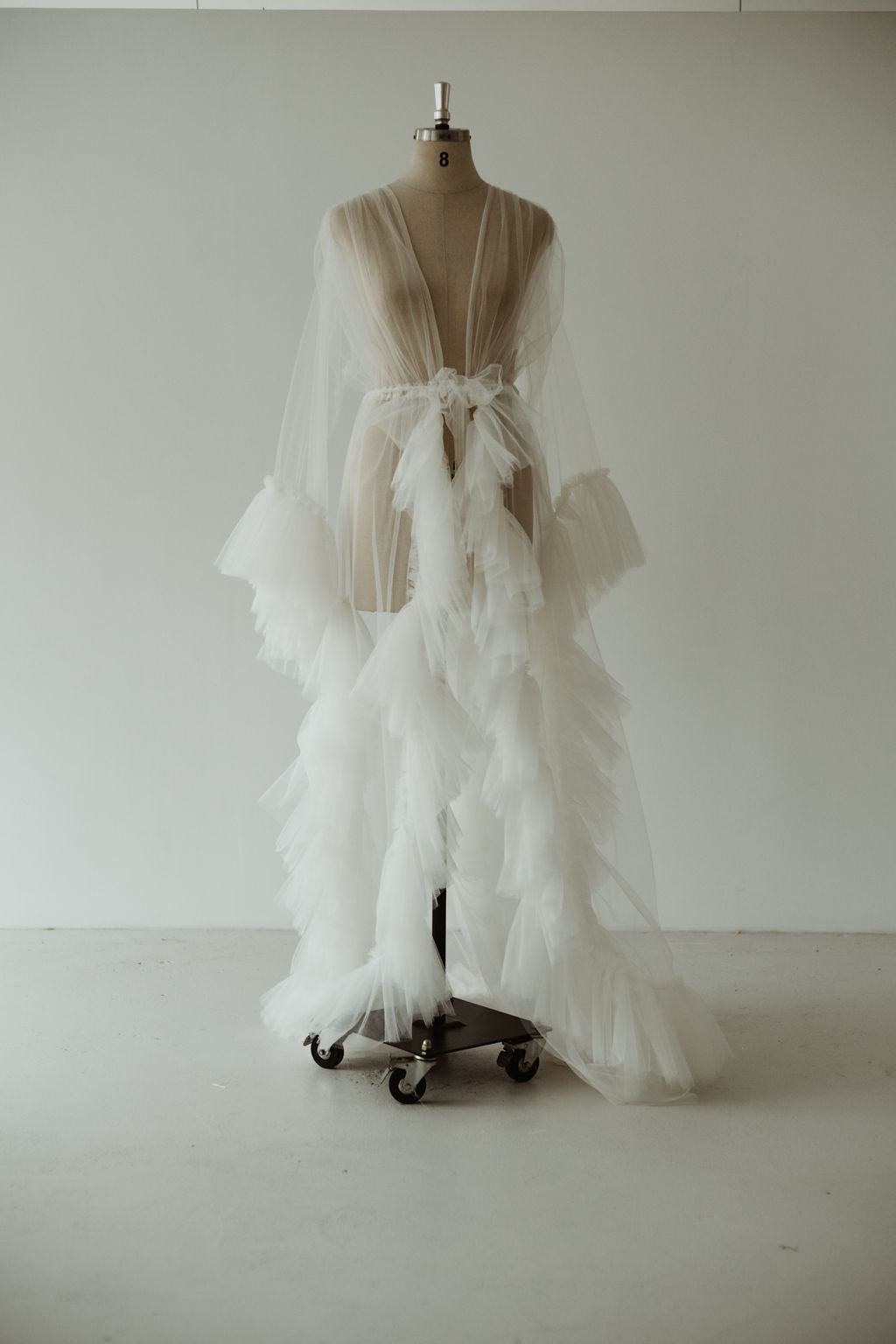 Ivory Tulle Robe | Gown | Sadie Bosworth Atelier