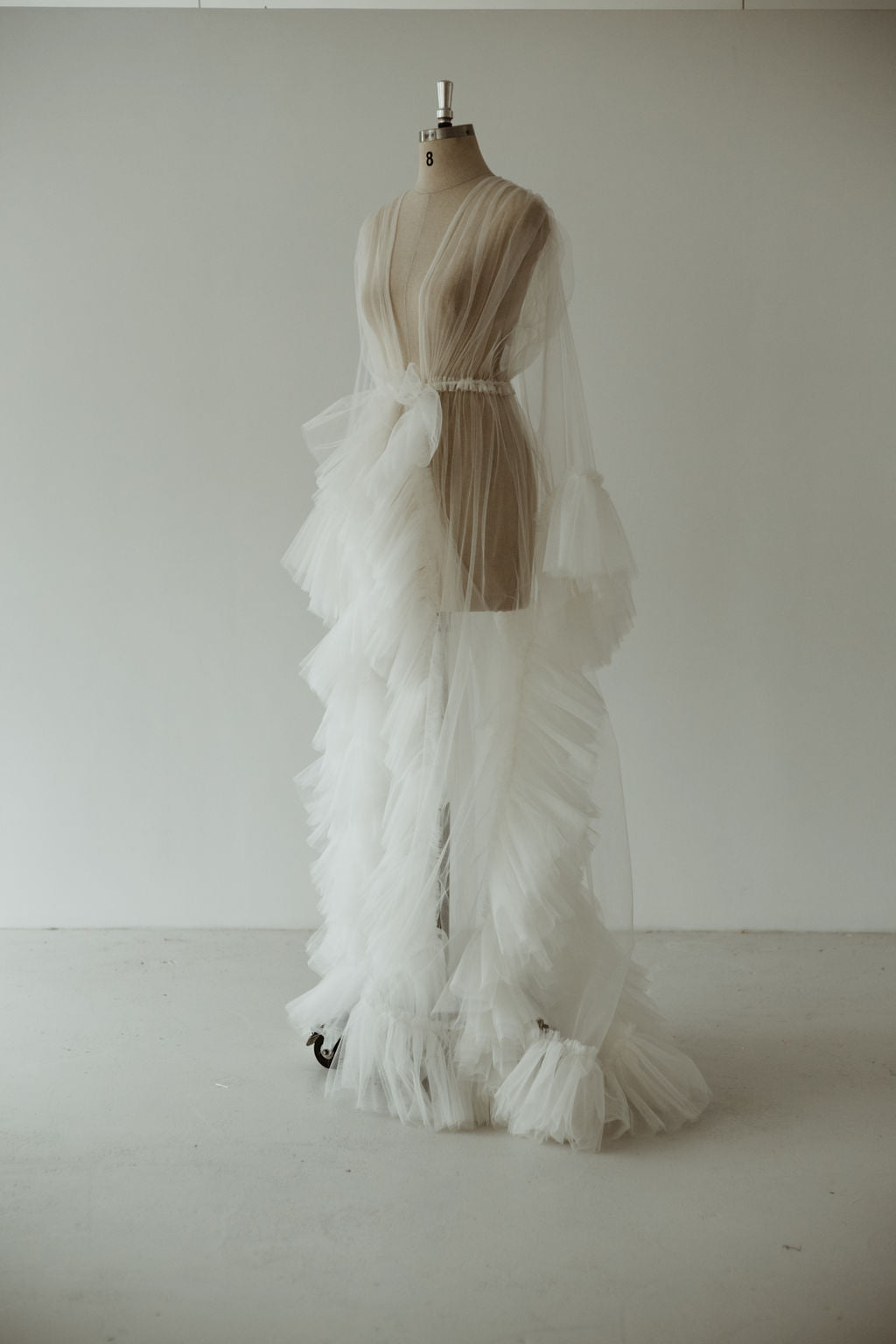 Ivory Tulle Robe | Gown | Sadie Bosworth Atelier