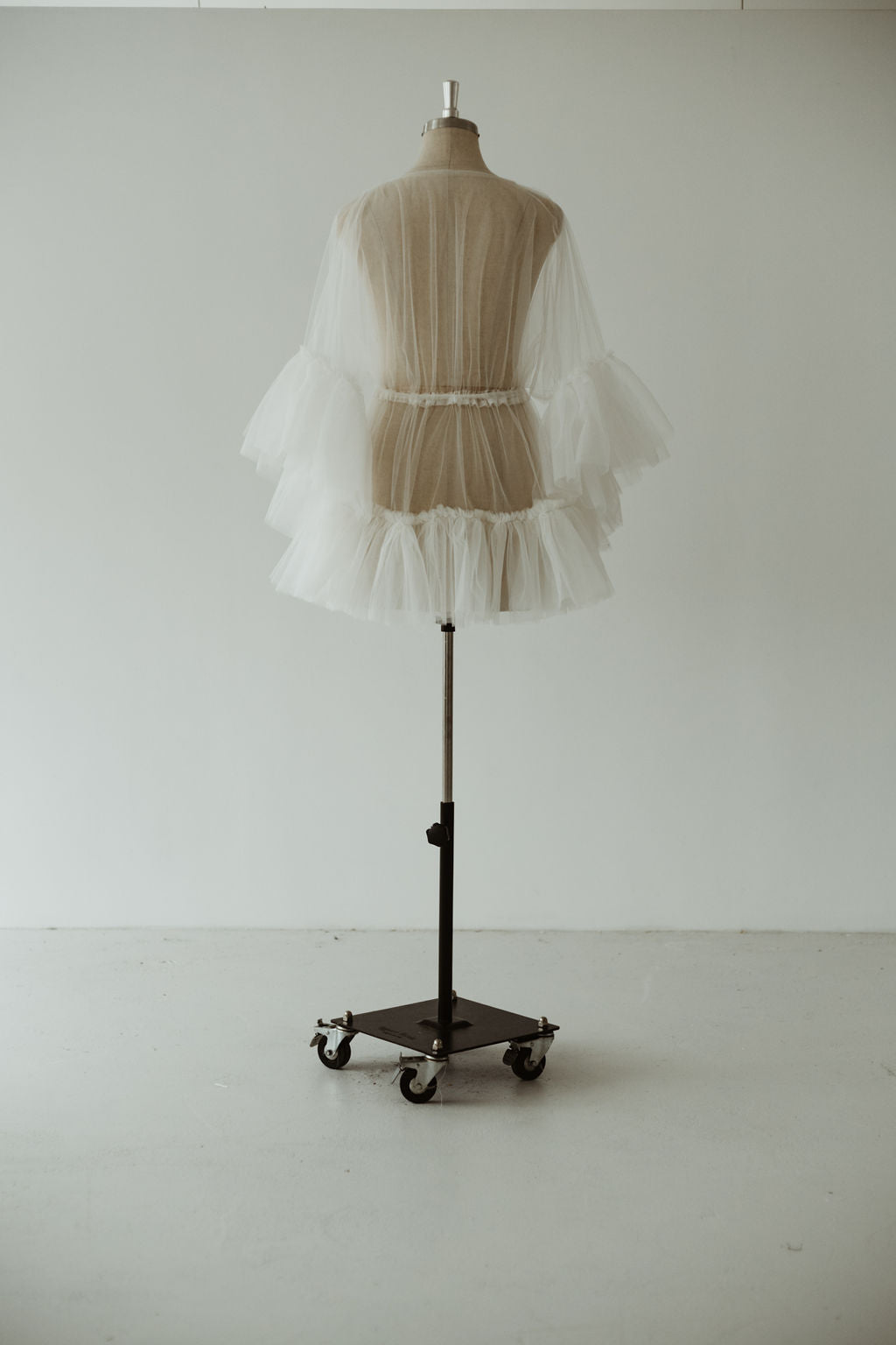 Off White Tulle Robe Mini Curve | Gown | Sadie Bosworth Atelier