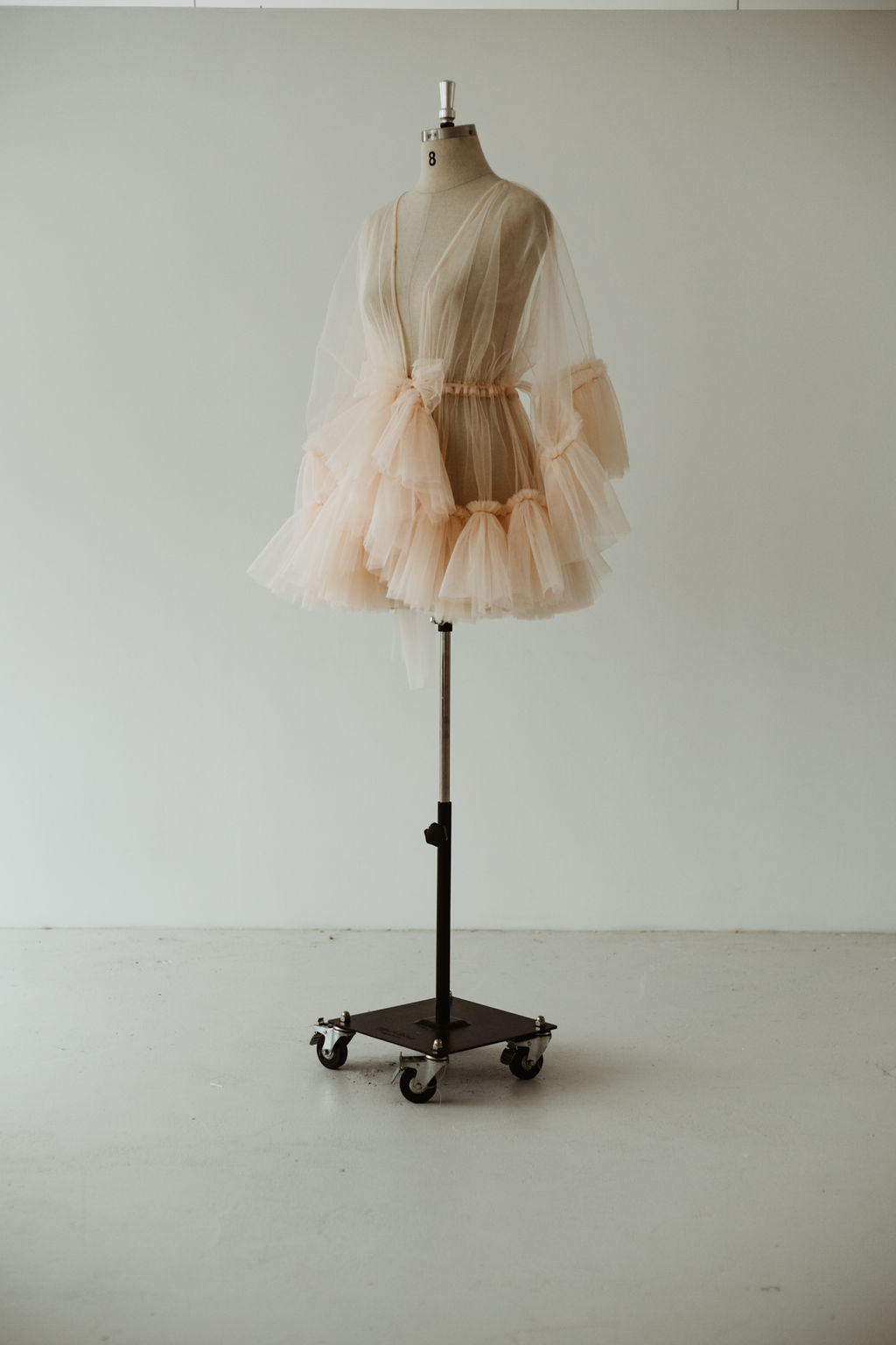 Blush Tulle Robe Mini | Gown | Sadie Bosworth Atelier