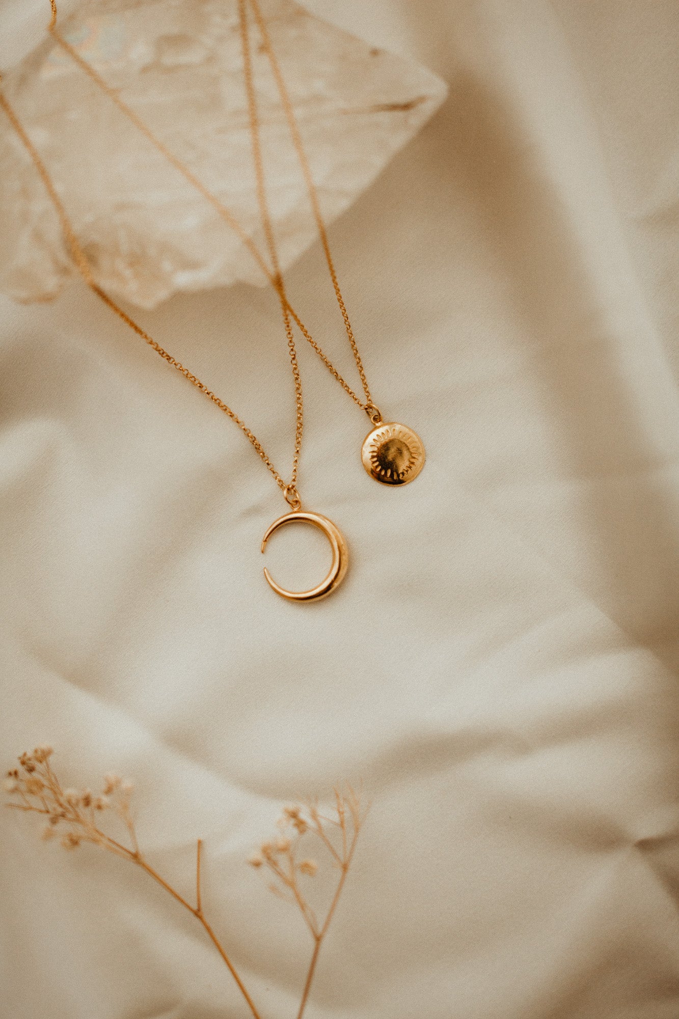 Solar Crescent Necklace Set | Necklaces | Sadie Bosworth Atelier