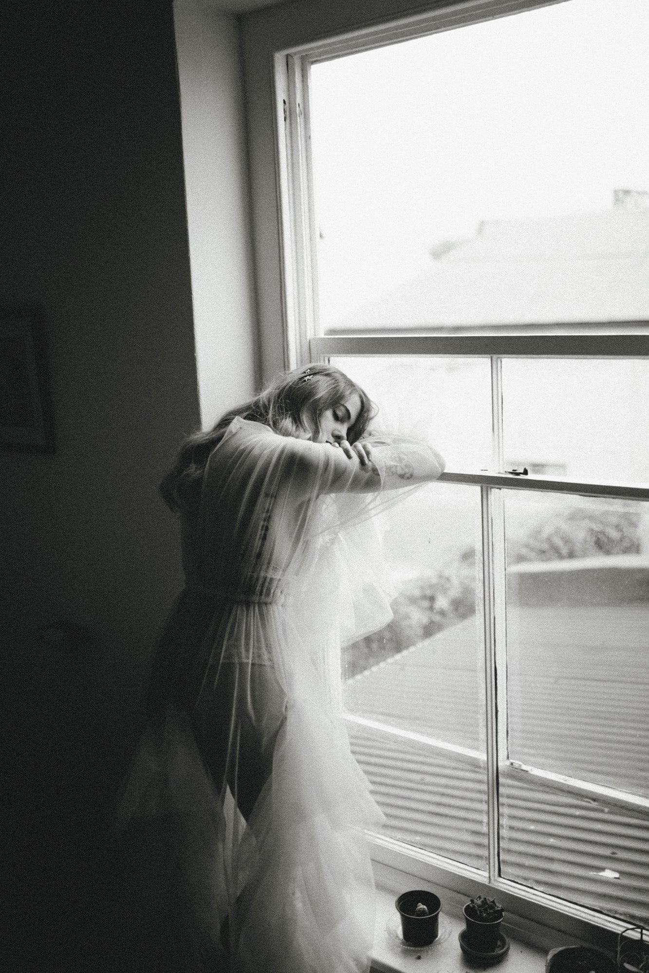 Ivory Tulle Robe | Gown | Sadie Bosworth Atelier