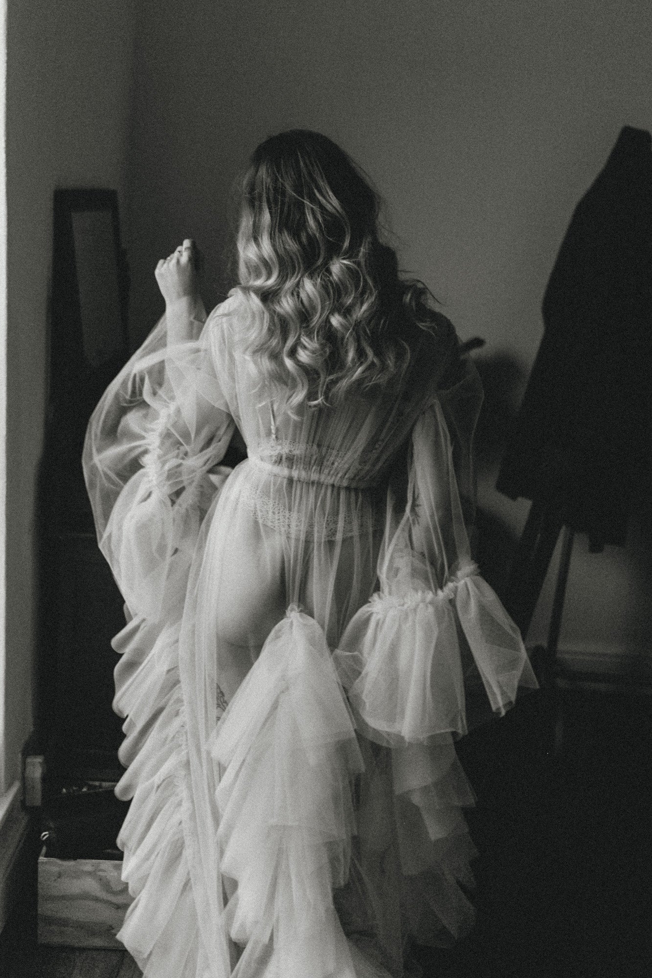 Ivory Tulle Robe | Gown | Sadie Bosworth Atelier