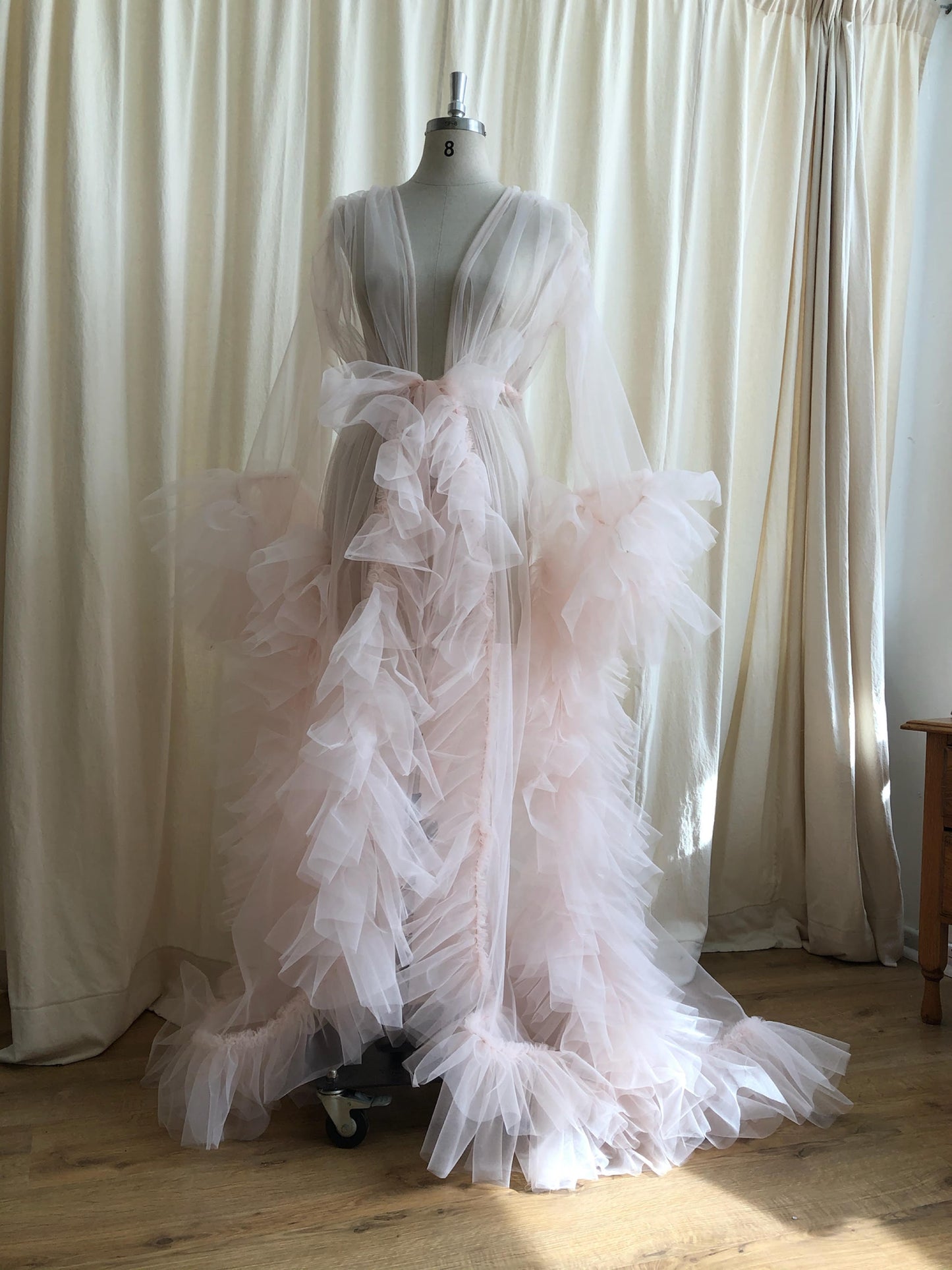 Blush Tulle Robe | Gown | Sadie Bosworth Atelier