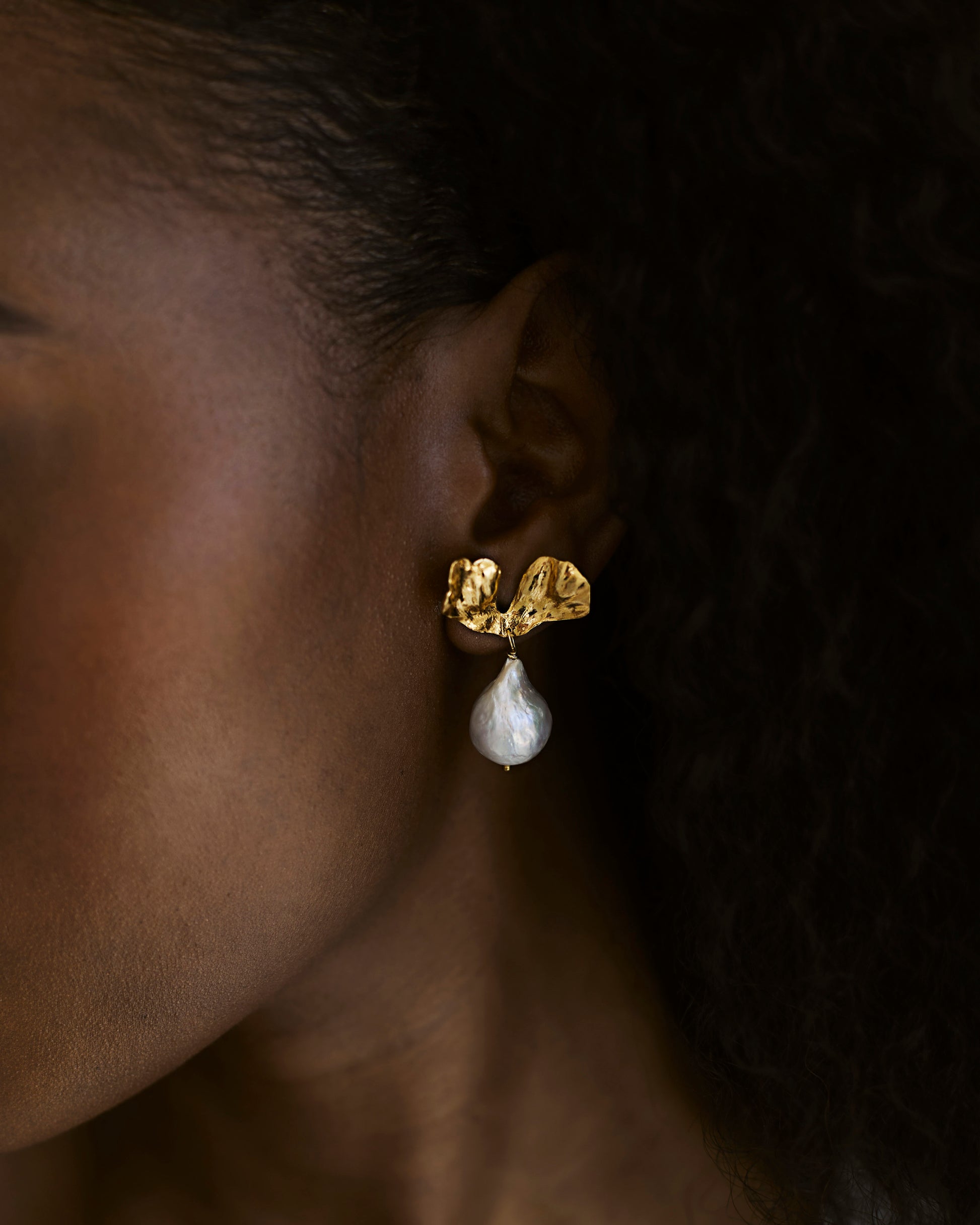 Broken Blossom Pearl Drops | Earrings | Sadie Bosworth Atelier