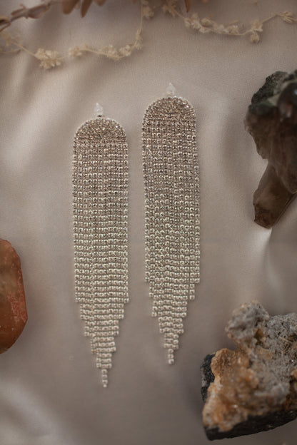 Harlow Diamante Tassel Earrings