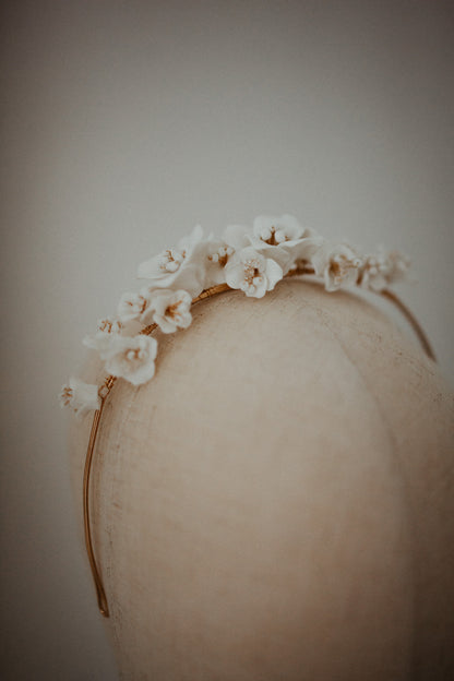Violet Porcelain Headpiece | Headpiece | Sadie Bosworth Atelier