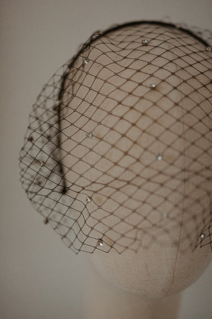 Black Birdcage Veil | Veils | Sadie Bosworth Atelier
