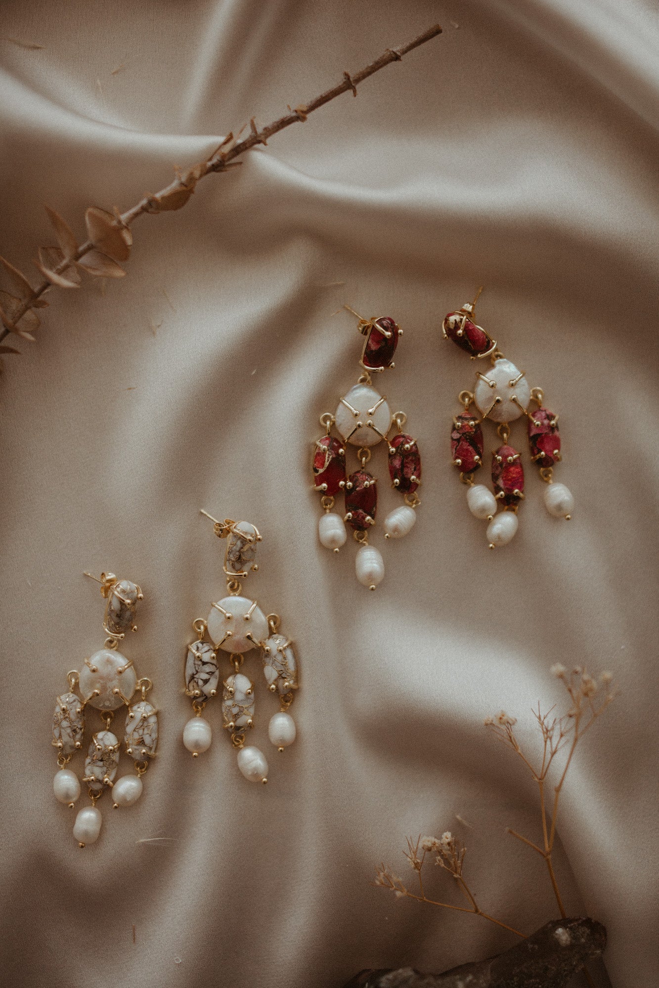 Ara Ruby Earrings | Earrings | Sadie Bosworth Atelier