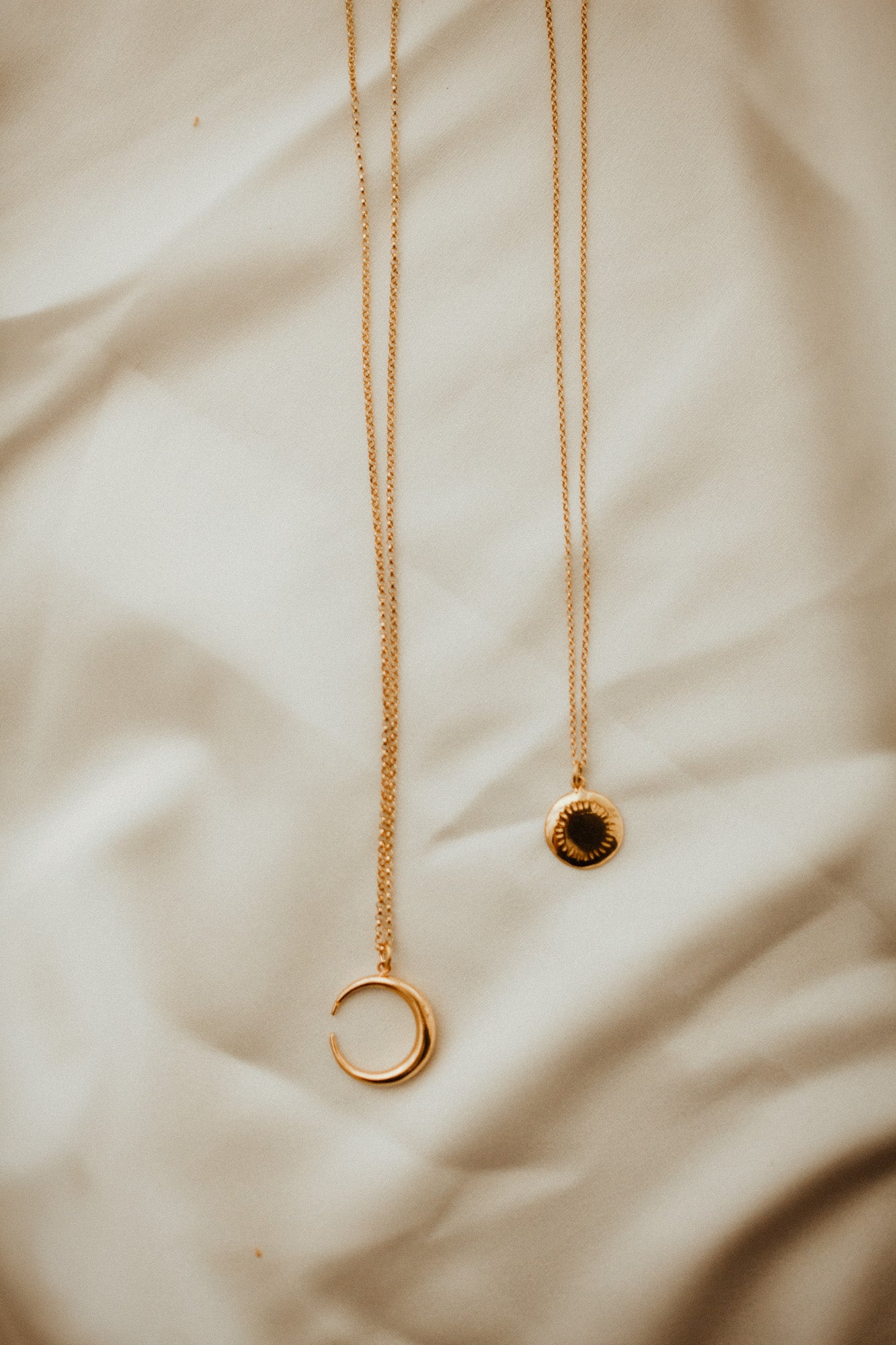 Solar Crescent Necklace Set | Necklaces | Sadie Bosworth Atelier