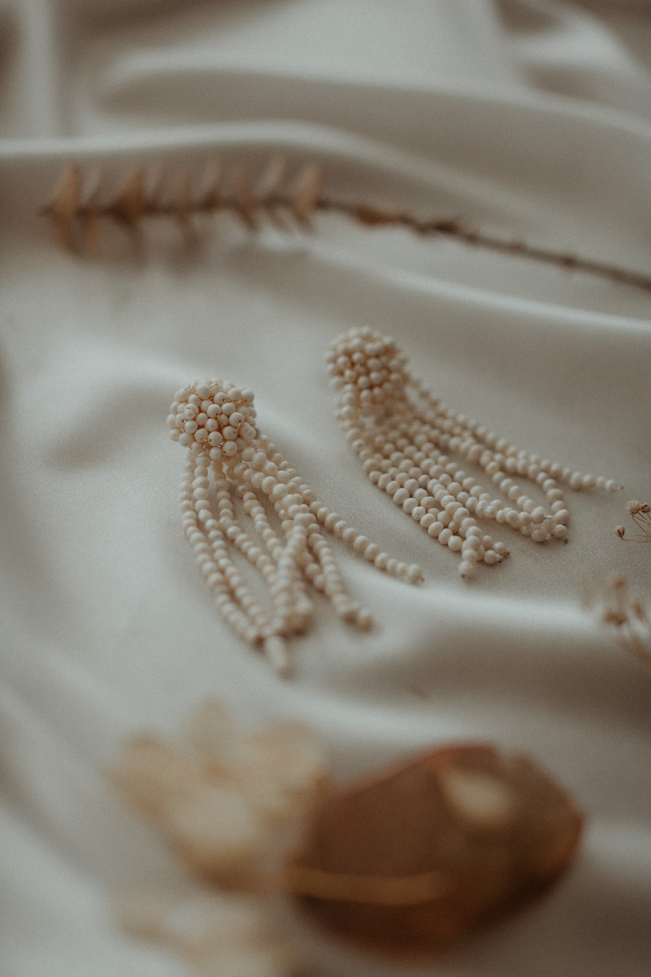 Pearl Tassel Earrings | Earrings | Sadie Bosworth Atelier