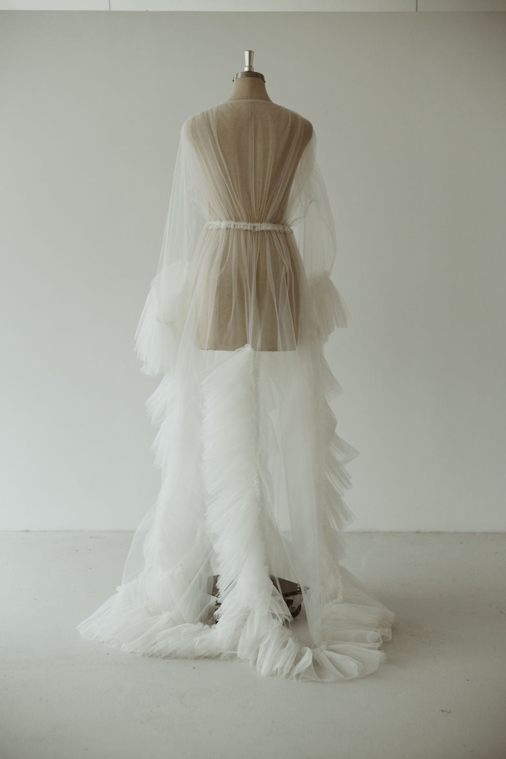 Ivory Tulle Robe | Gown | Sadie Bosworth Atelier
