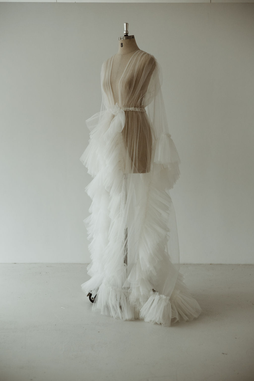 Ivory Tulle Robe Curve | Gown | Sadie Bosworth Atelier